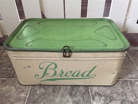 old metal boxes|vintage metal bread boxes value.